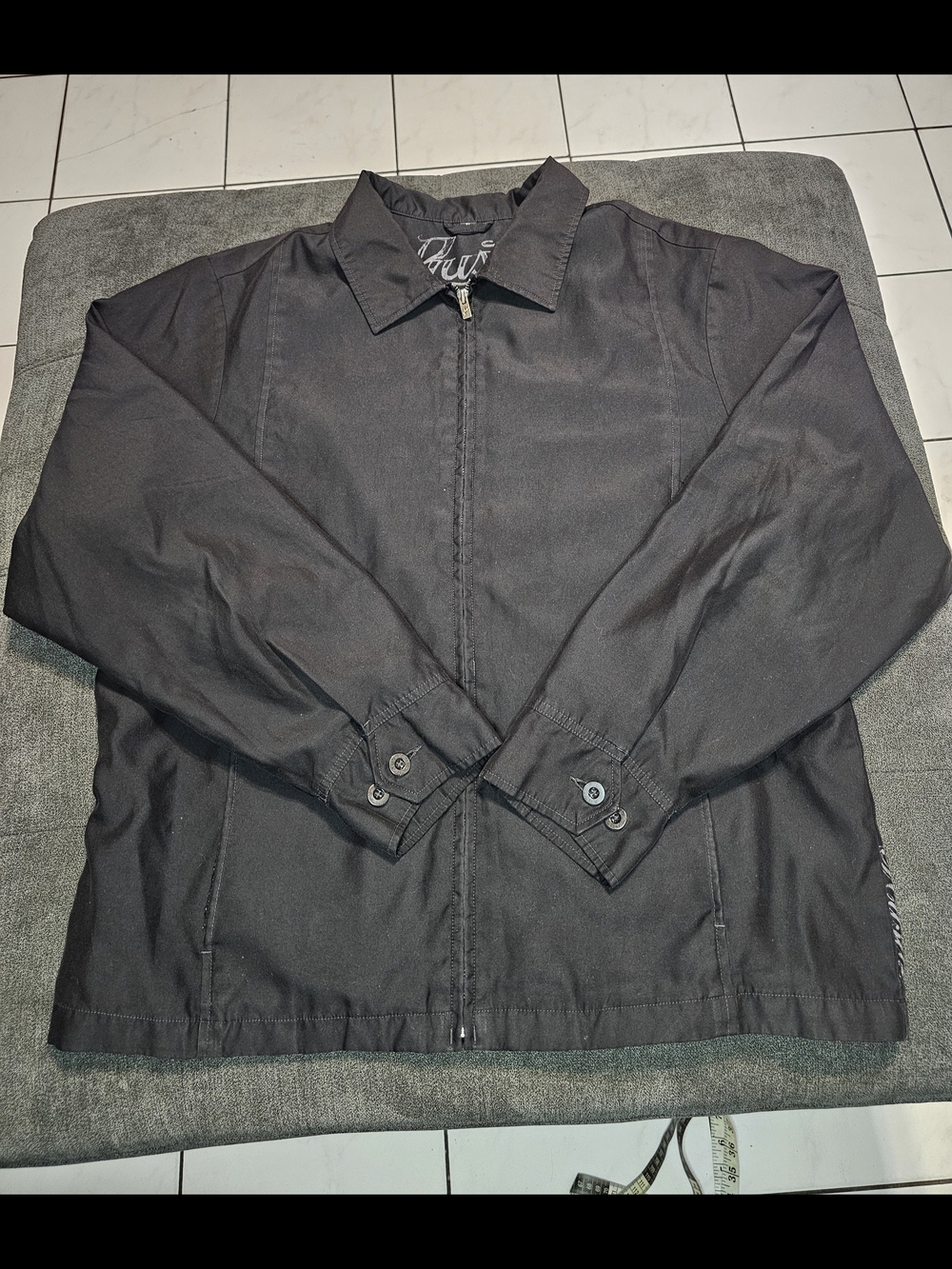 Rusty Men's Black Lightweight Zip Shirt Jacket